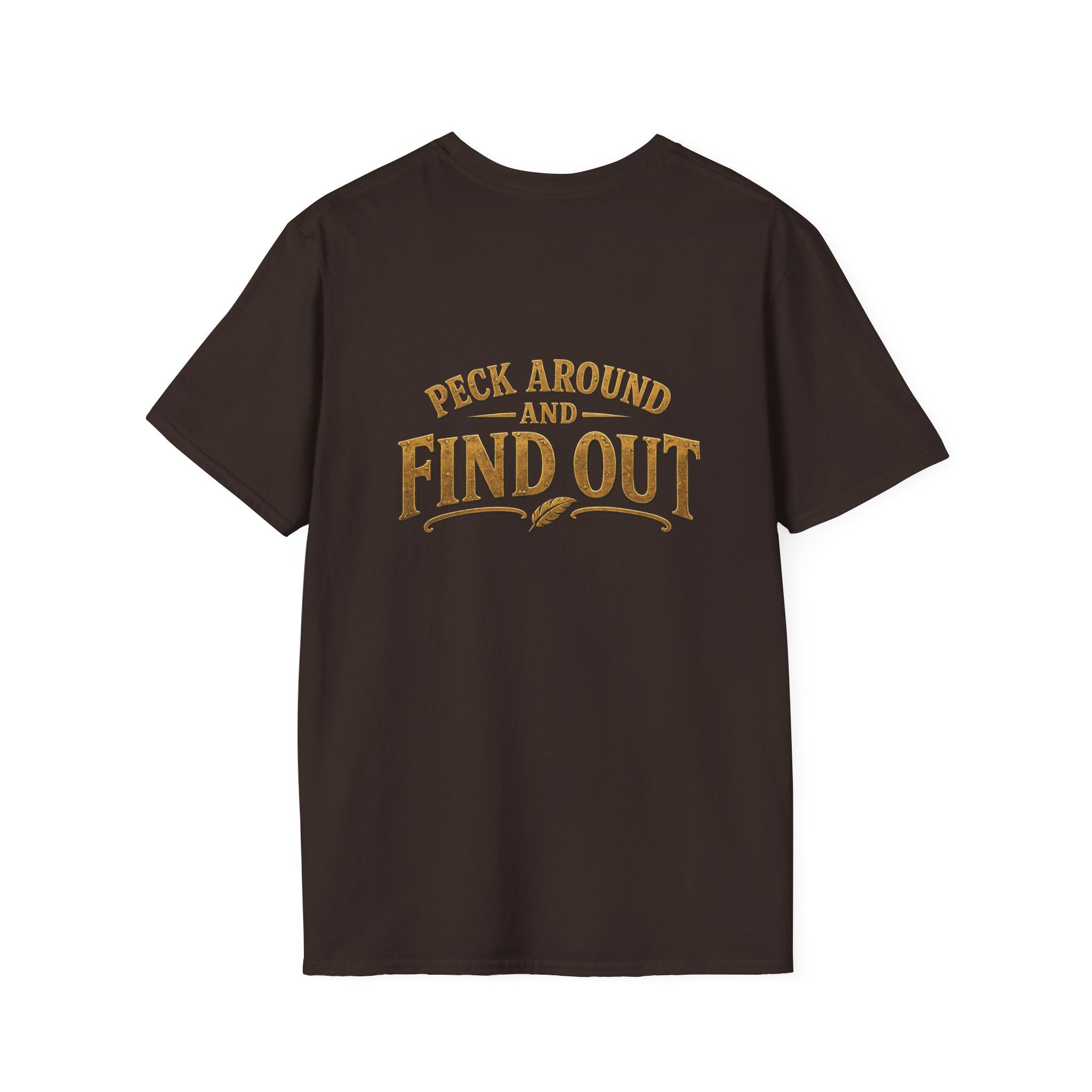 P.A.F.O. (Peck Around and Find Out) Funny Bird Lover Unisex Tee | Front & Back Graphic T-Shirt