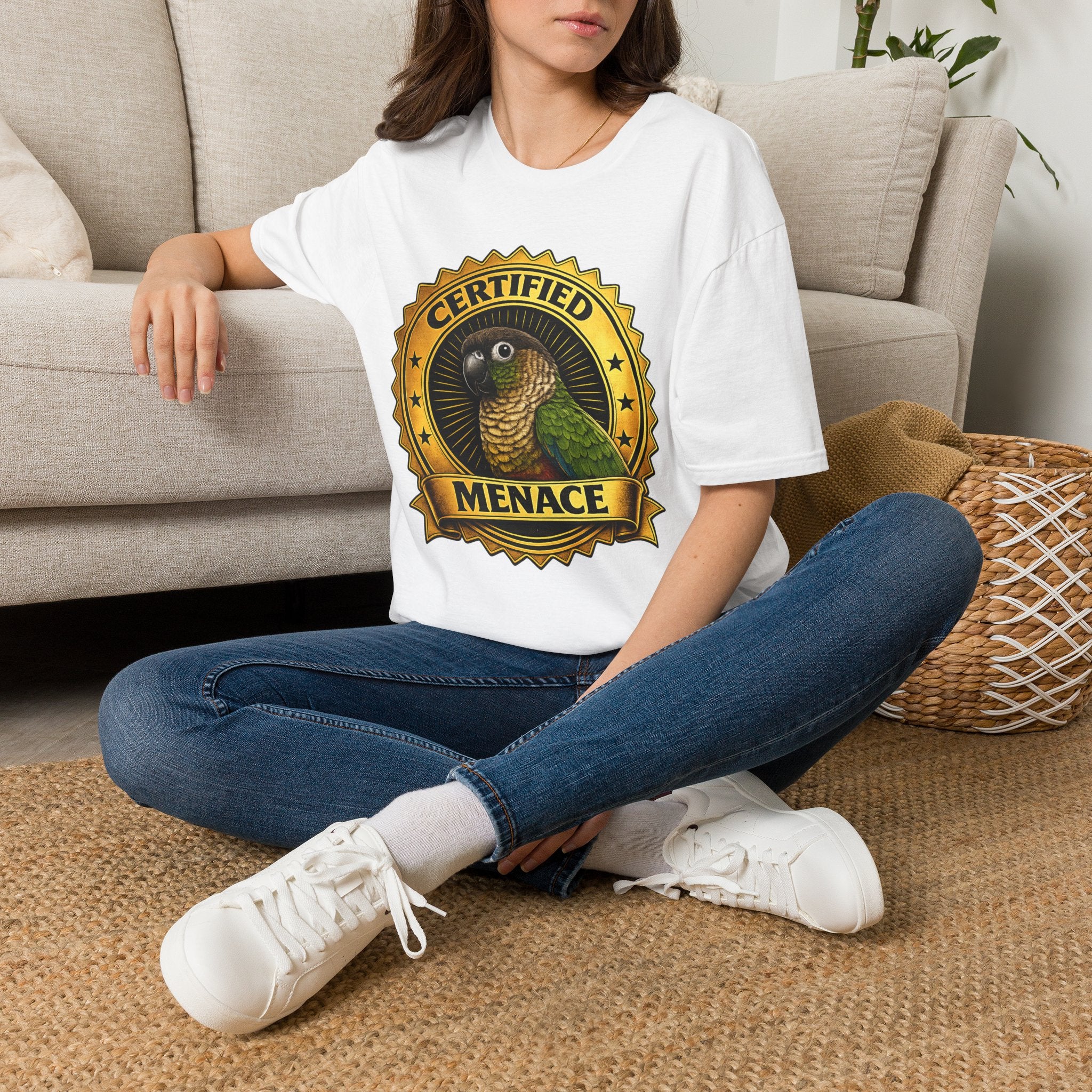 Certified Menace Parrot T-Shirt