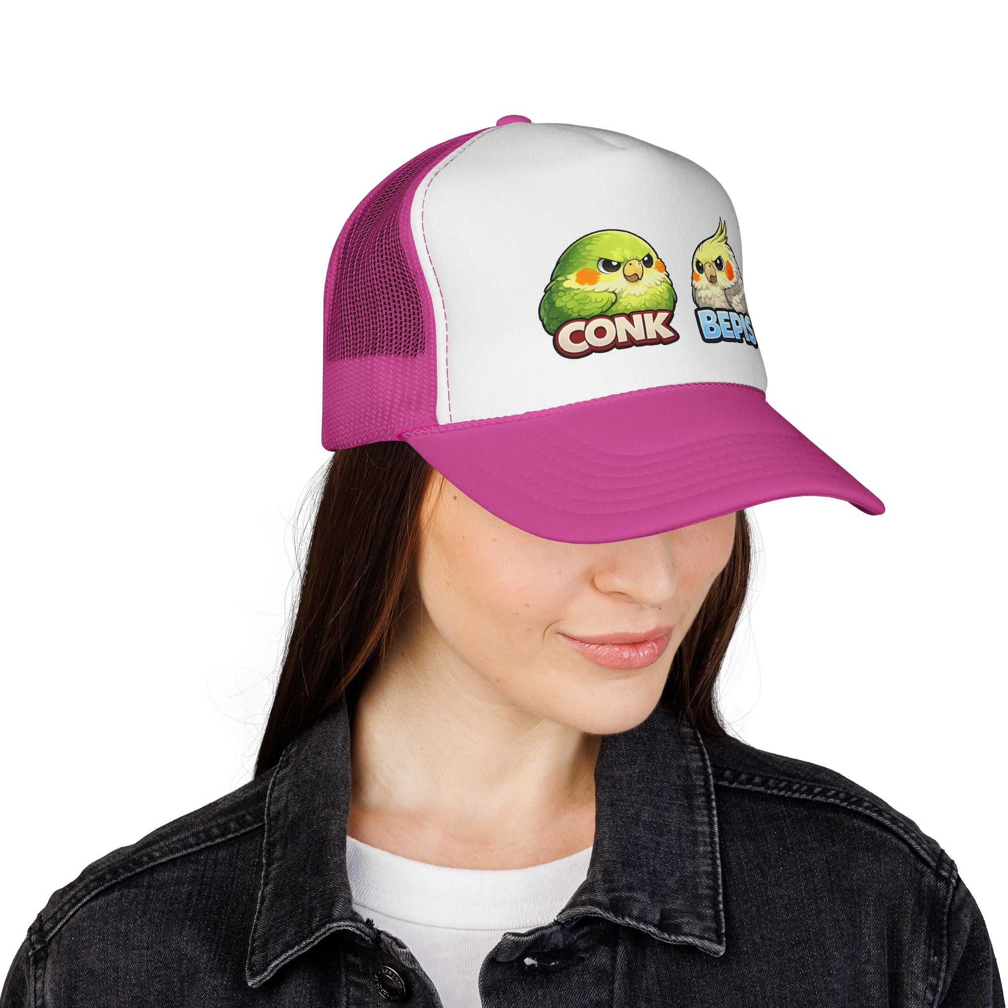 Trucker Hat — Cute Conk & Bepis Budgie Caps