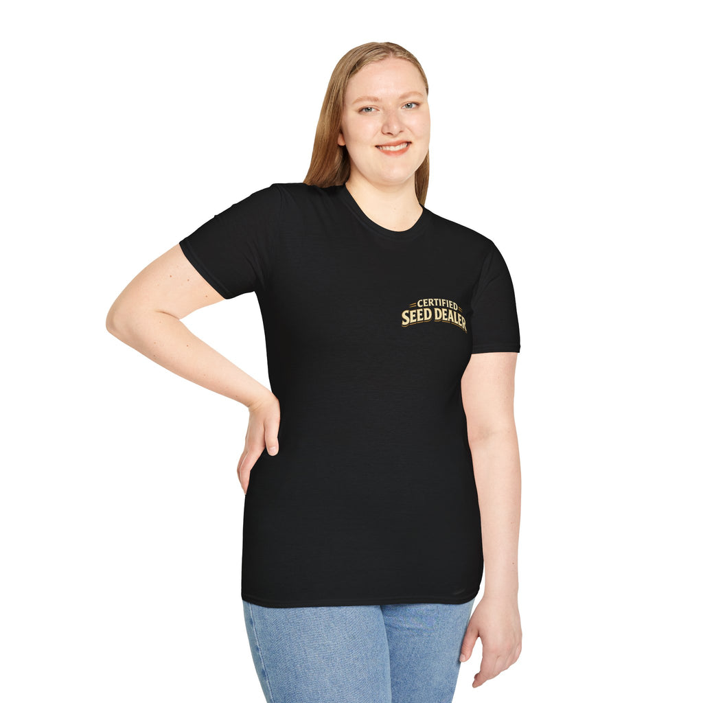 Certified Seed Dealer – Premium Millet. No Refunds. | Funny Bird Lover T-Shirt