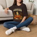 T-Shirt — “I’m Just Here for the Pumpkin Seeds” Cute Cockatiel Pumpkin Fall Tee