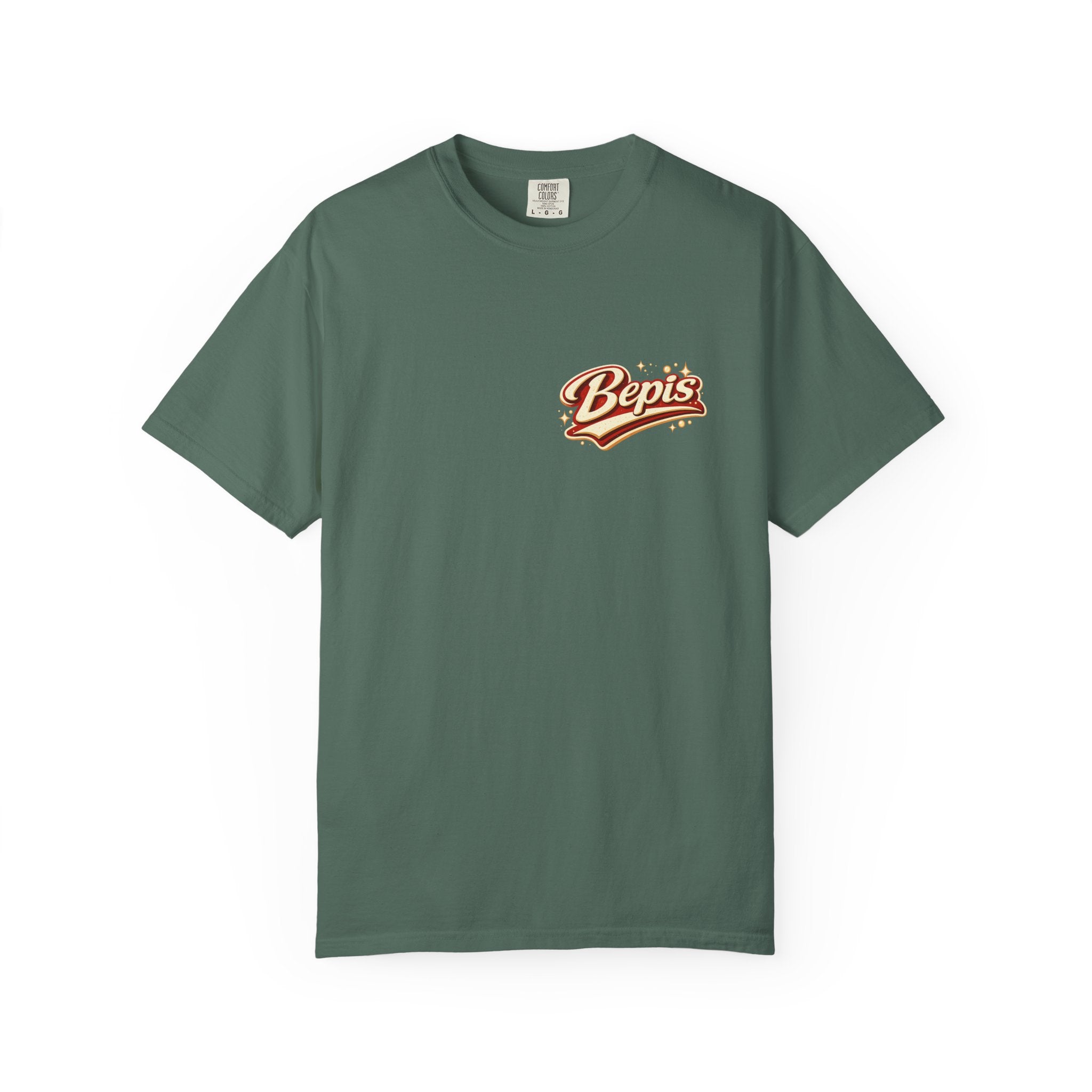 T-Shirt — "Powered by Bepis" Retro Soda Logo Tee