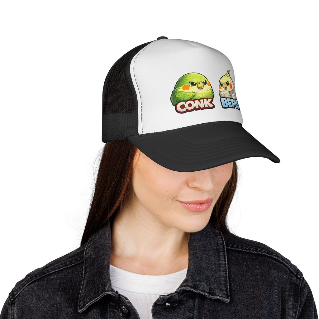 Trucker Hat — Cute Conk & Bepis Budgie Caps
