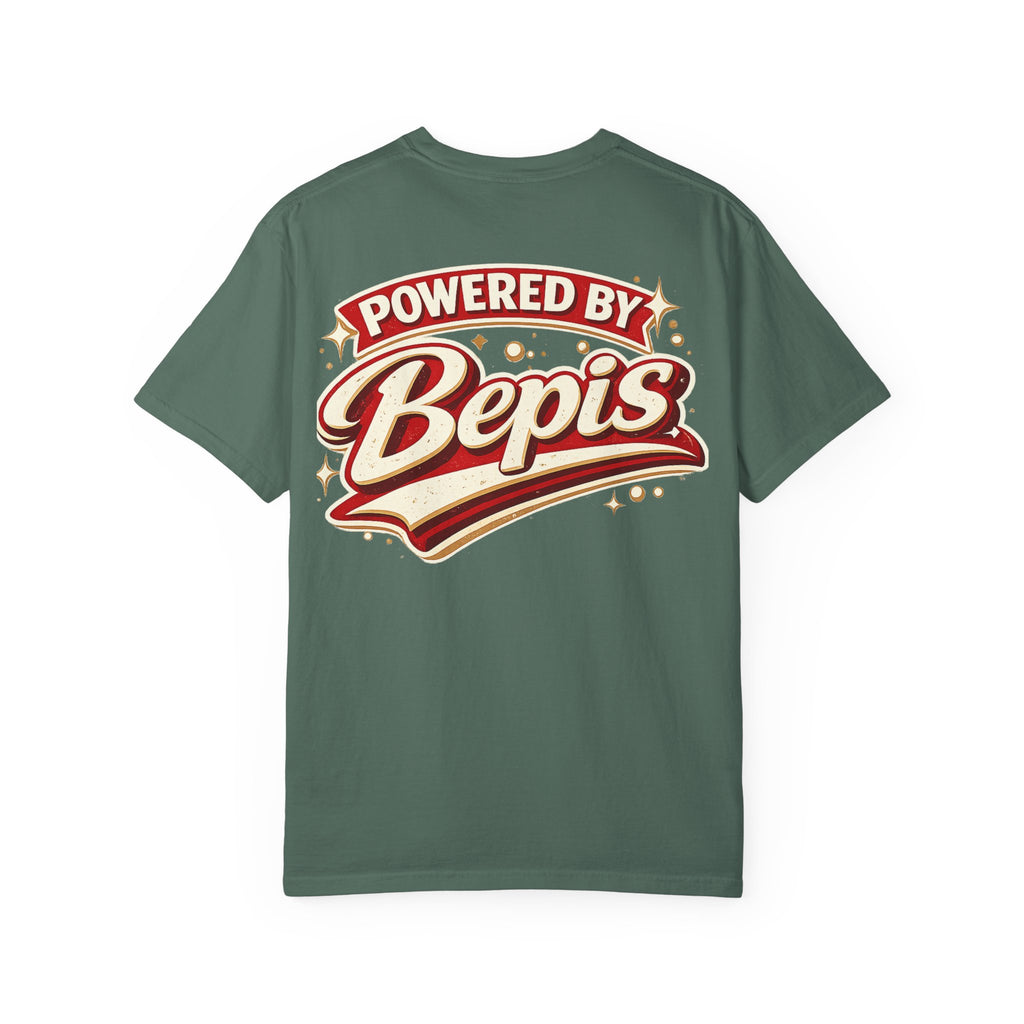 T-Shirt — "Powered by Bepis" Retro Soda Logo Tee