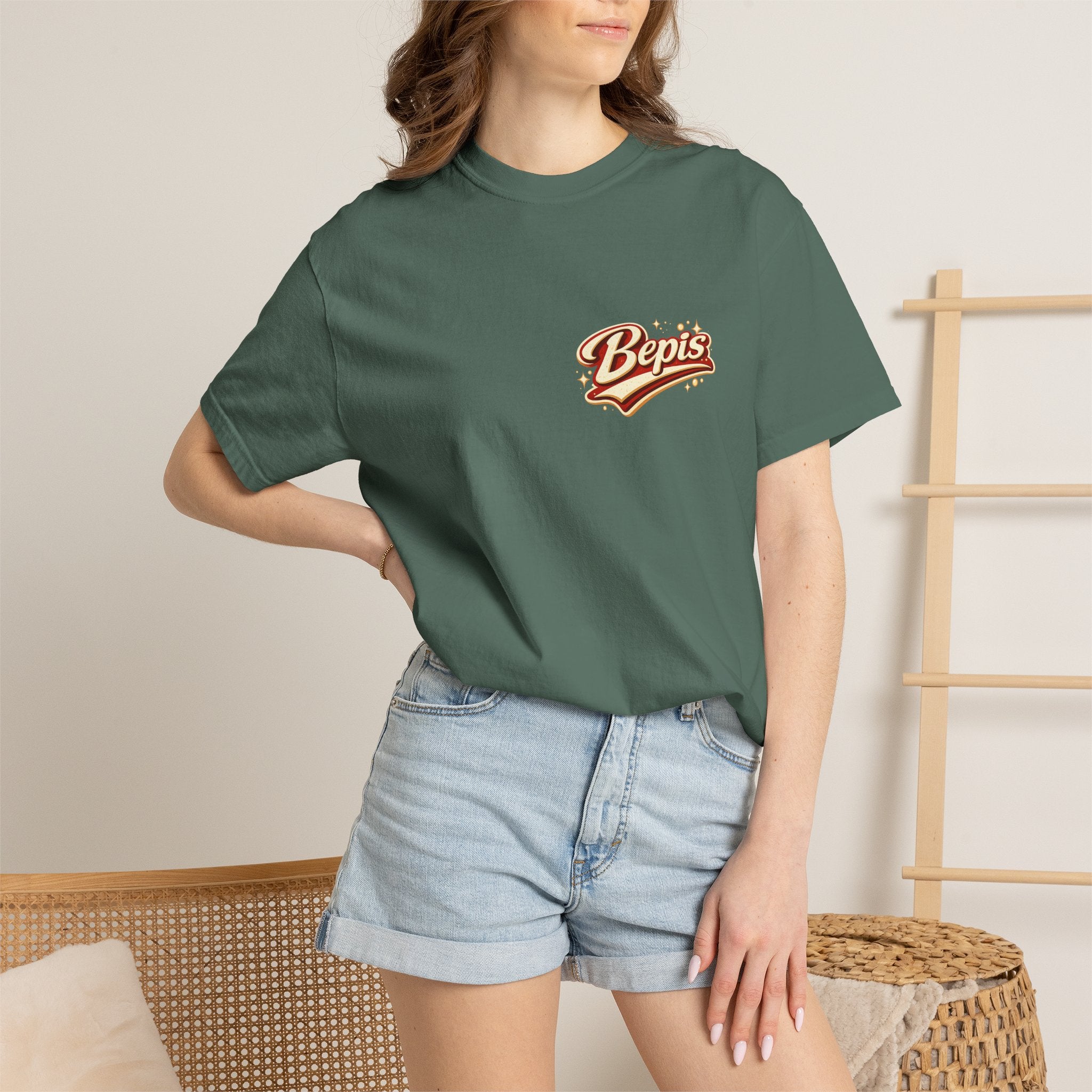 T-Shirt — "Powered by Bepis" Retro Soda Logo Tee