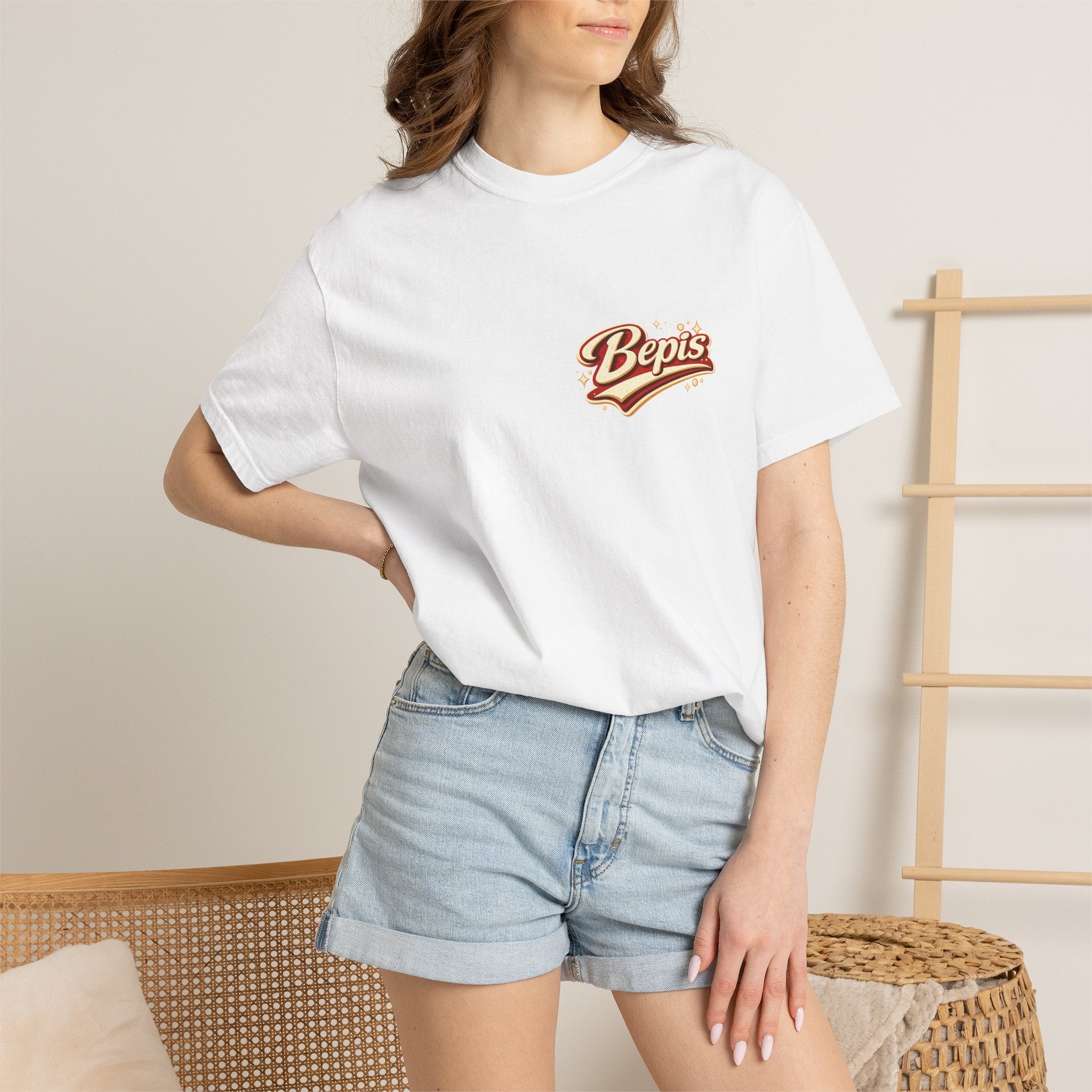 T-Shirt — "Powered by Bepis" Retro Soda Logo Tee