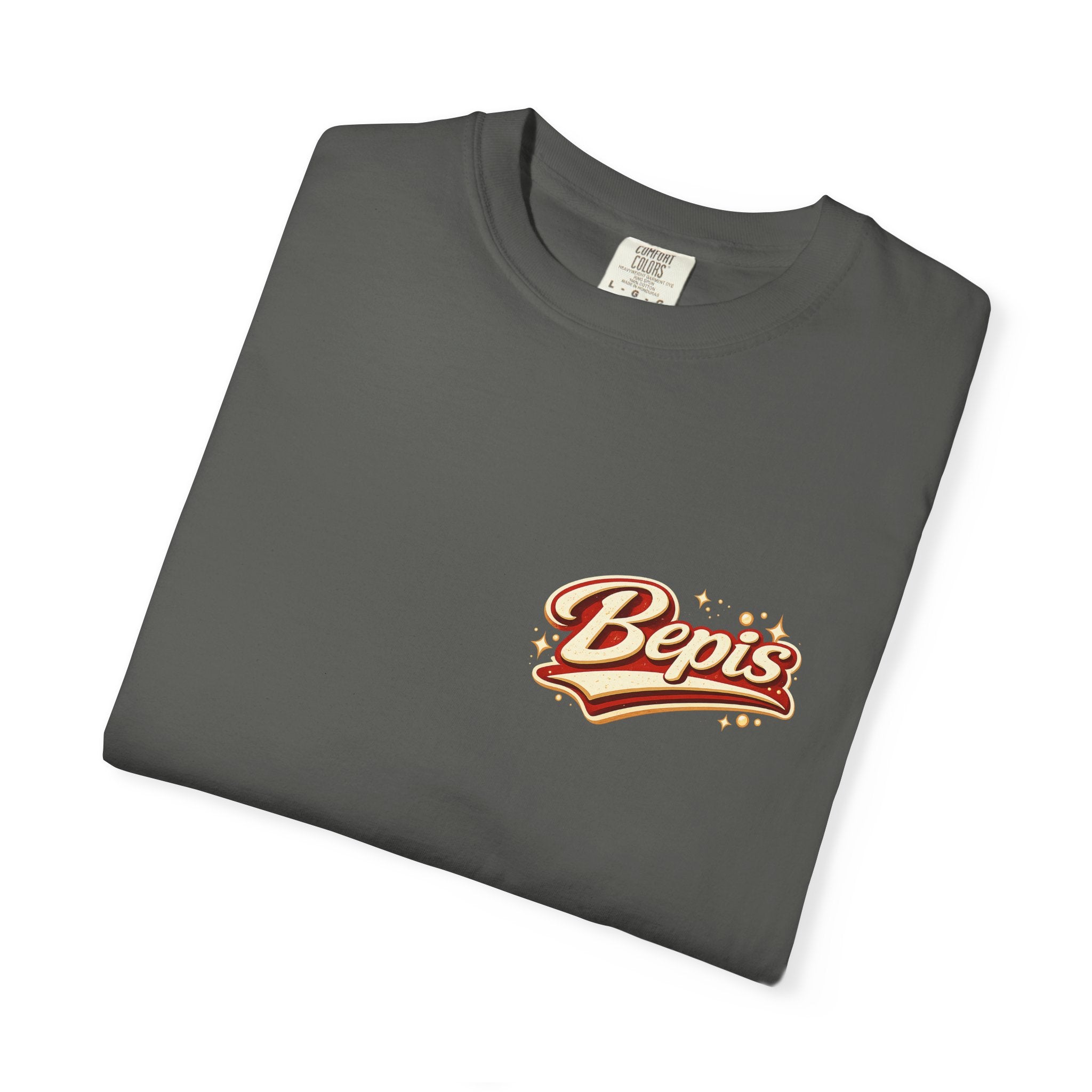 T-Shirt — "Powered by Bepis" Retro Soda Logo Tee
