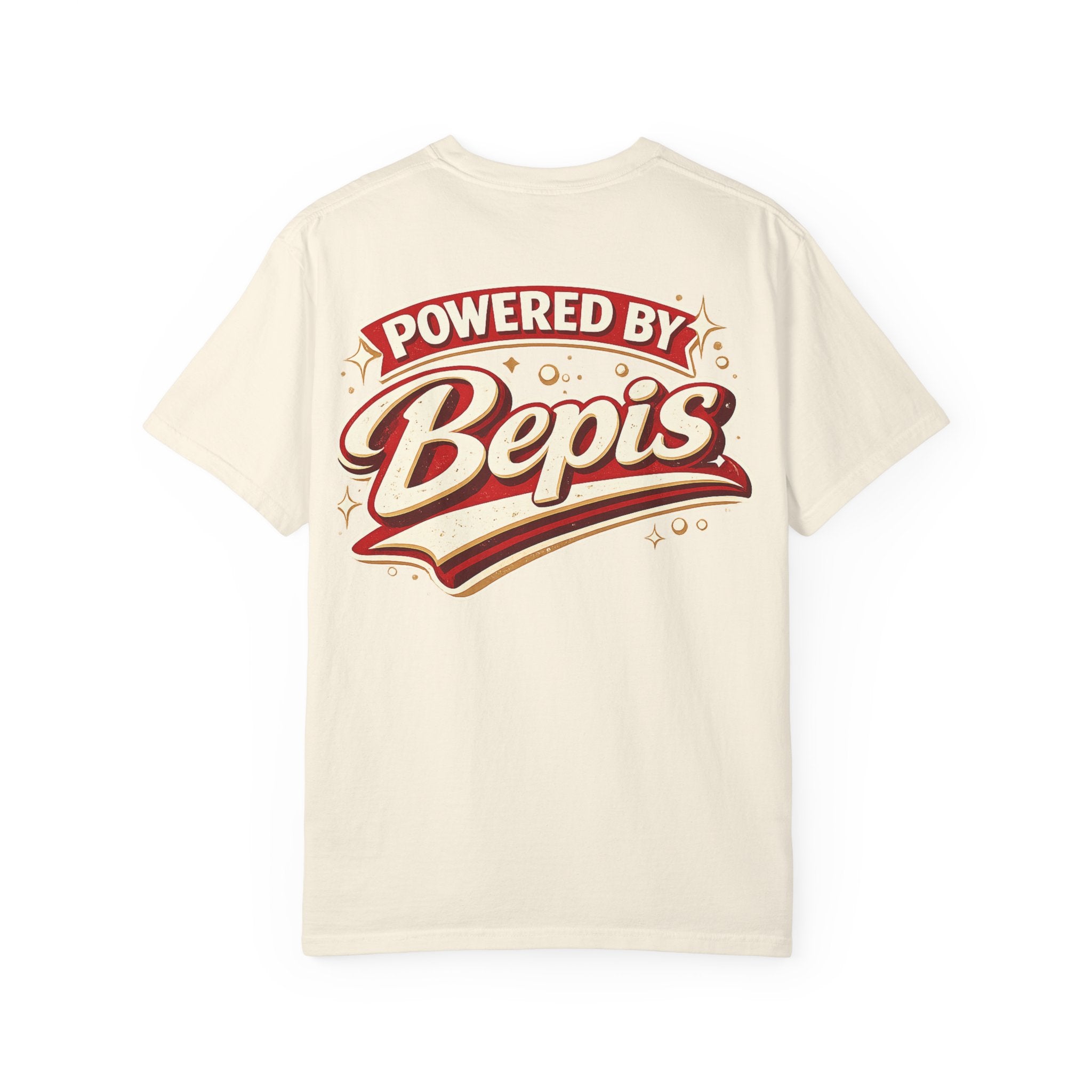 T-Shirt — "Powered by Bepis" Retro Soda Logo Tee