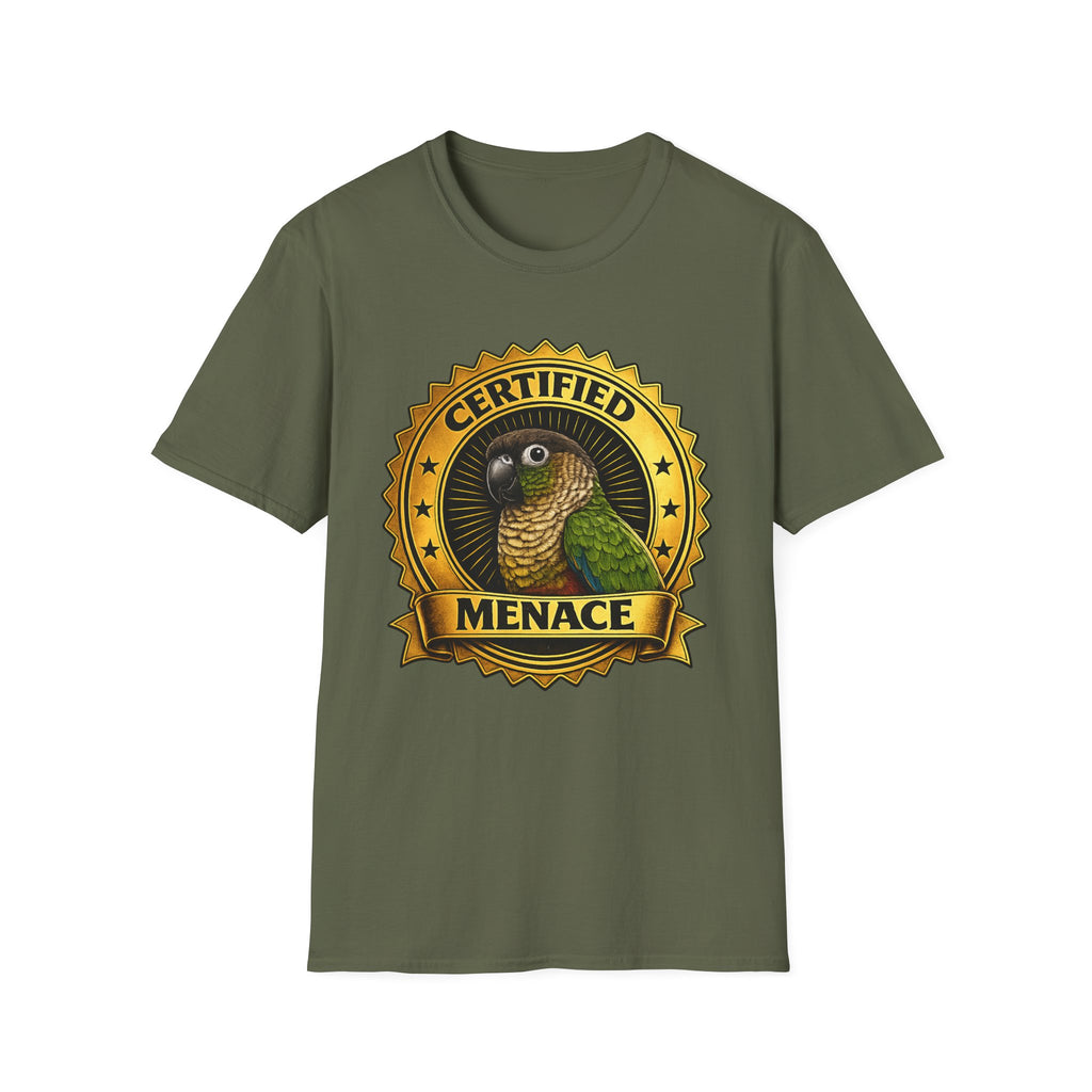 Certified Menace Parrot T-Shirt