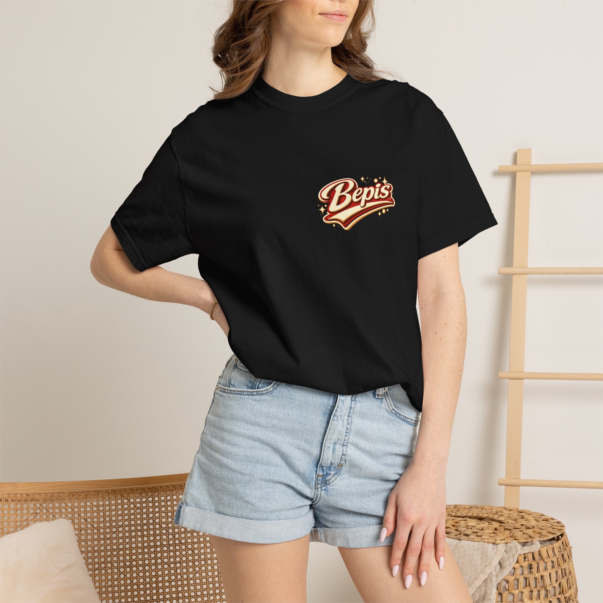 T-Shirt — "Powered by Bepis" Retro Soda Logo Tee