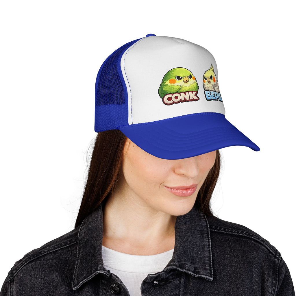 Trucker Hat — Cute Conk & Bepis Budgie Caps