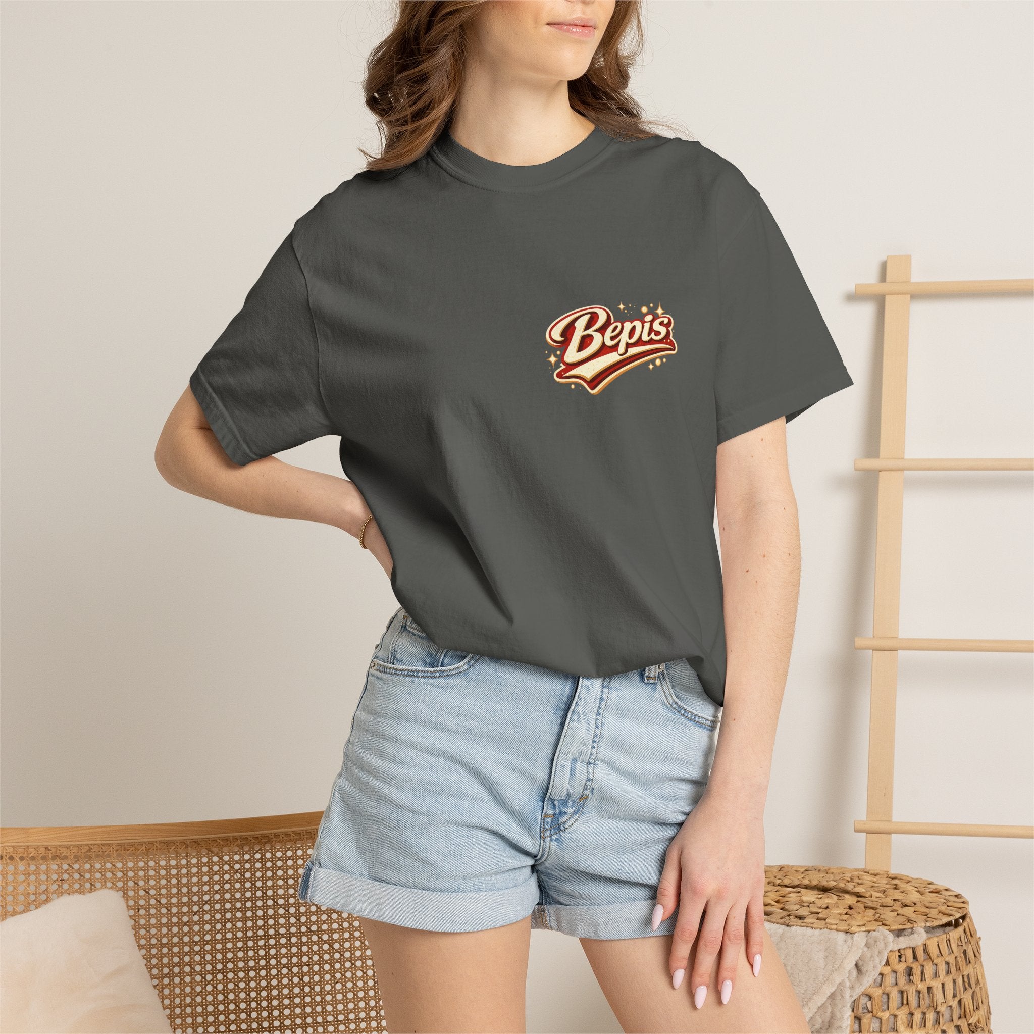 T-Shirt — "Powered by Bepis" Retro Soda Logo Tee