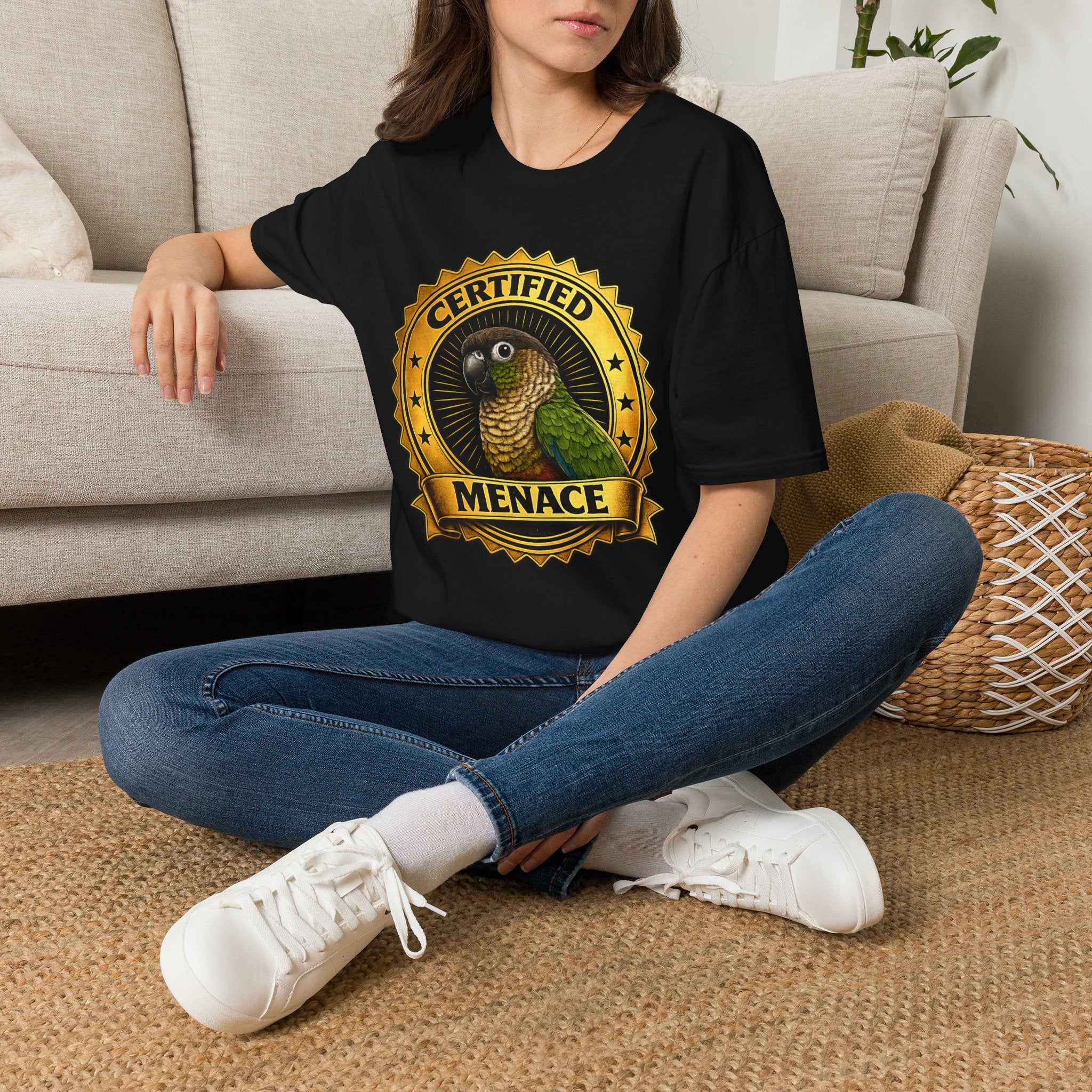 Certified Menace Parrot T-Shirt