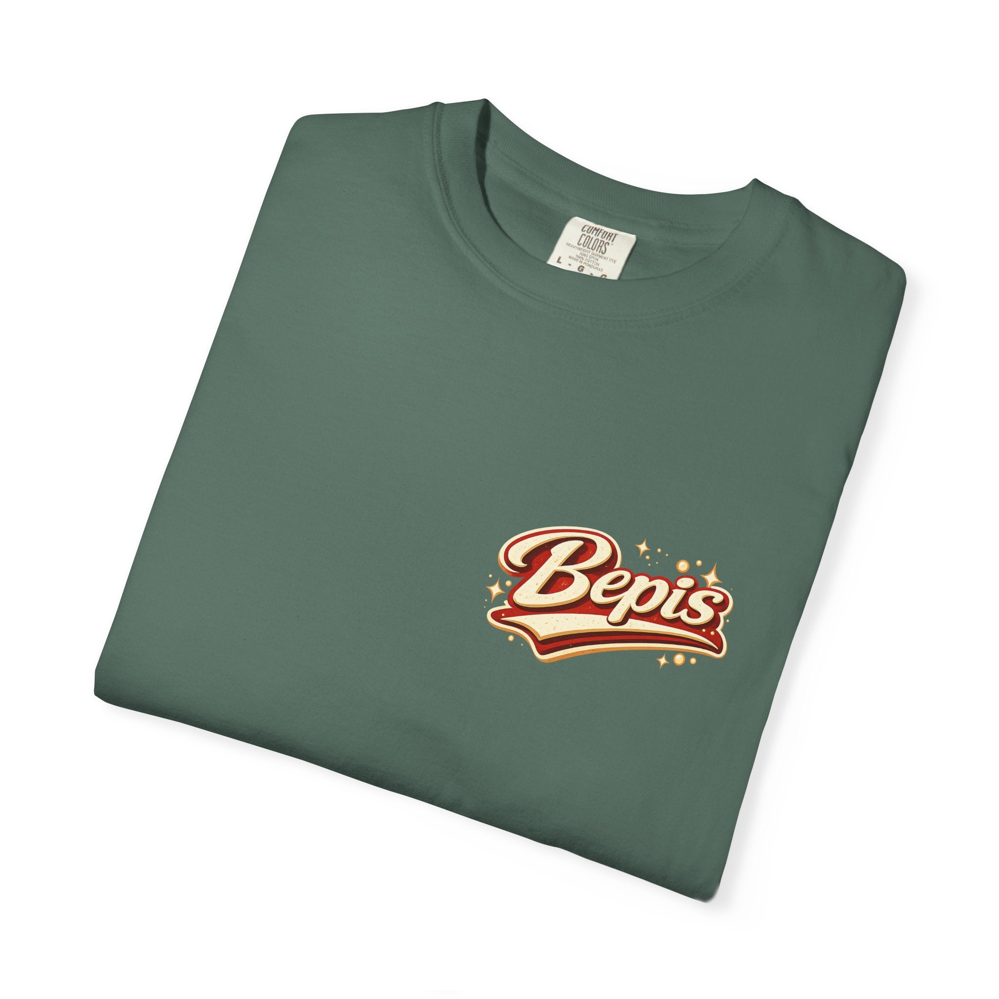 T-Shirt — "Powered by Bepis" Retro Soda Logo Tee