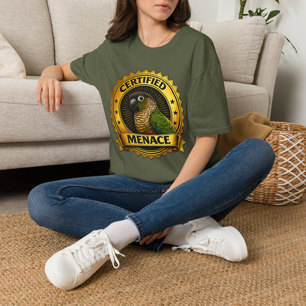 Certified Menace Parrot T-Shirt
