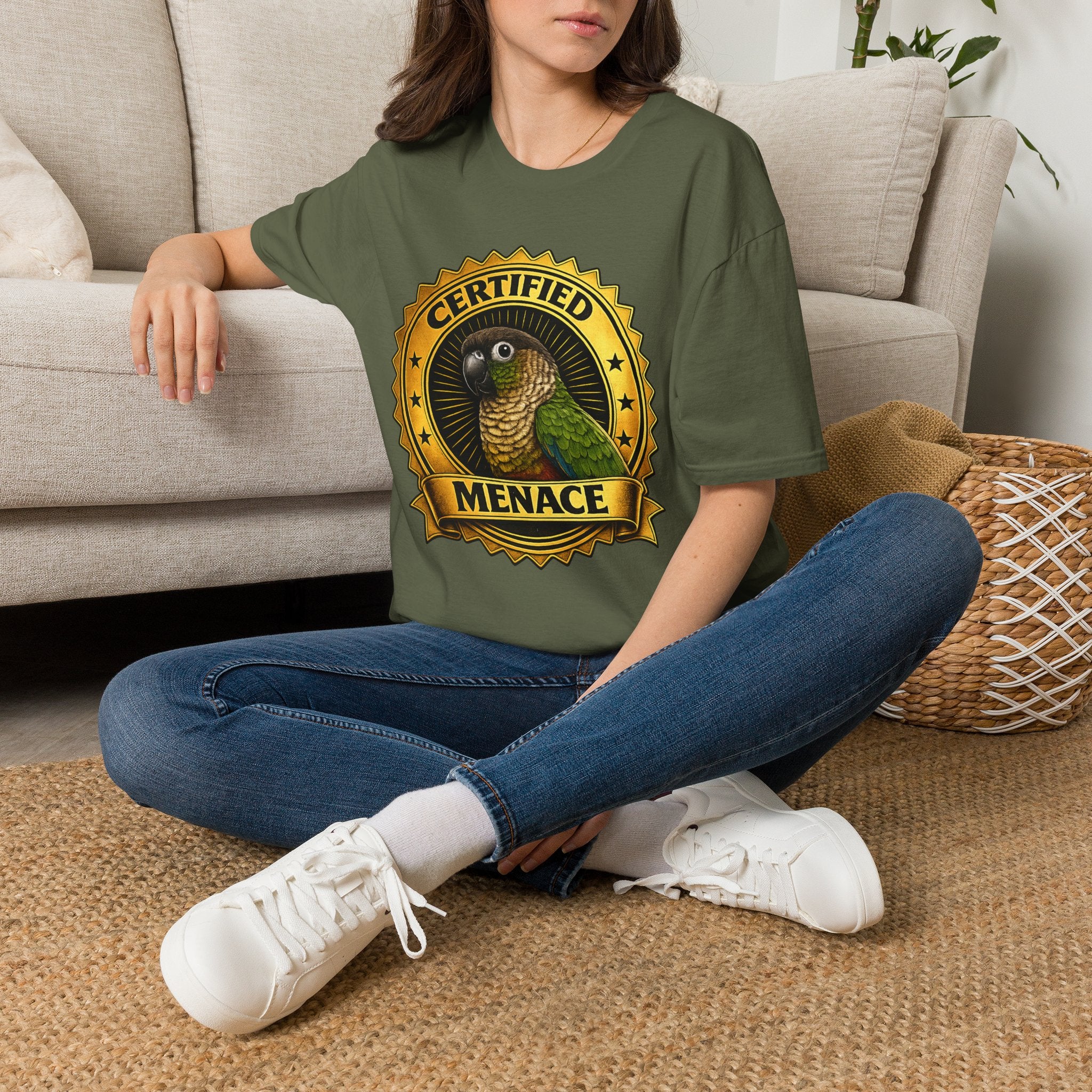 Certified Menace Parrot T-Shirt