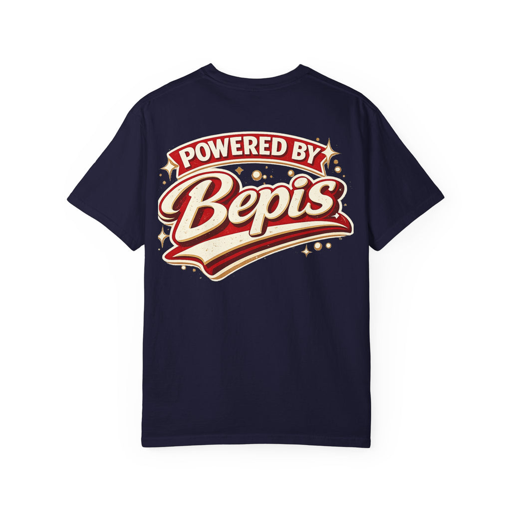 T-Shirt — "Powered by Bepis" Retro Soda Logo Tee